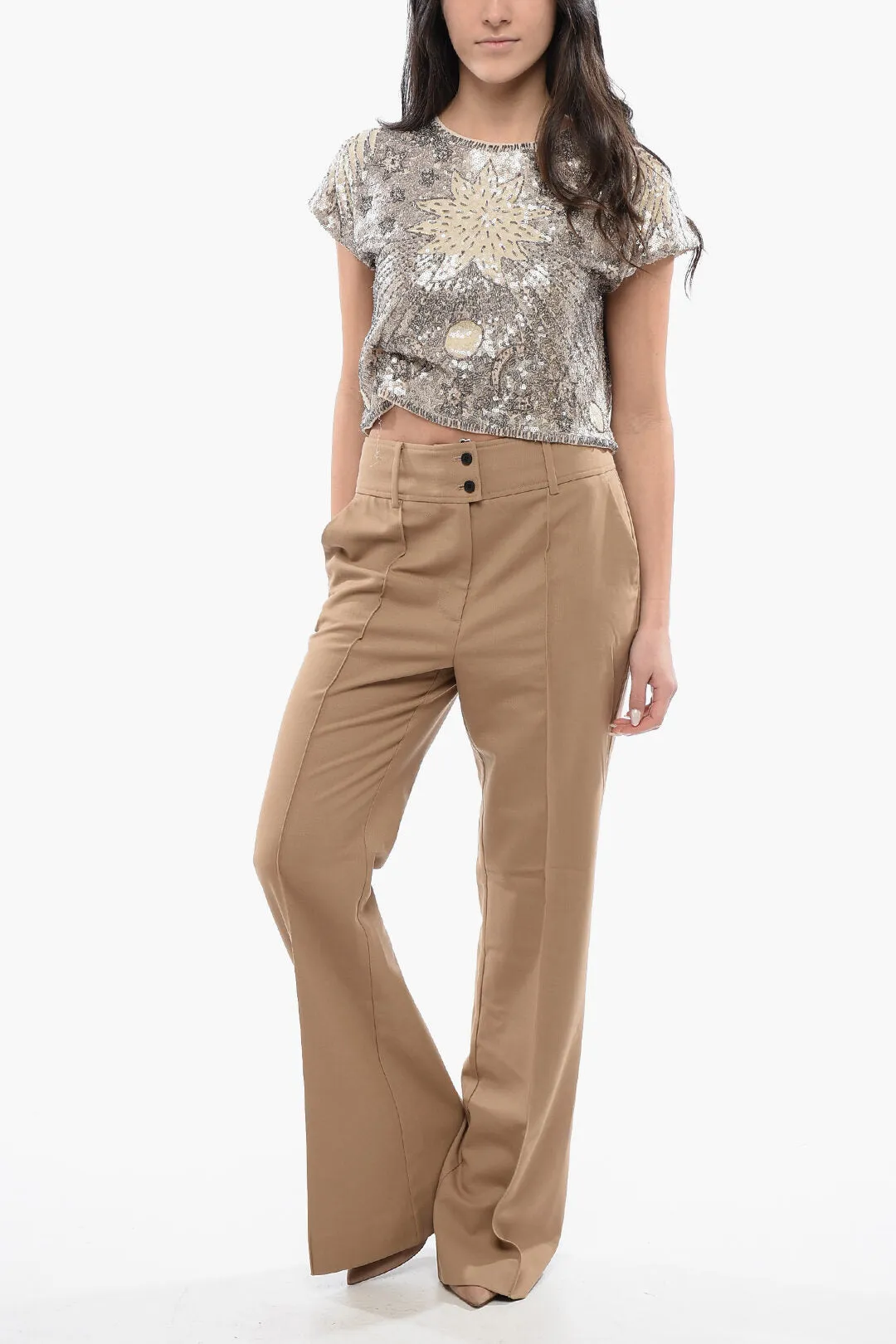 AllSaints High Waist Wool Blend SEVENH Pants
