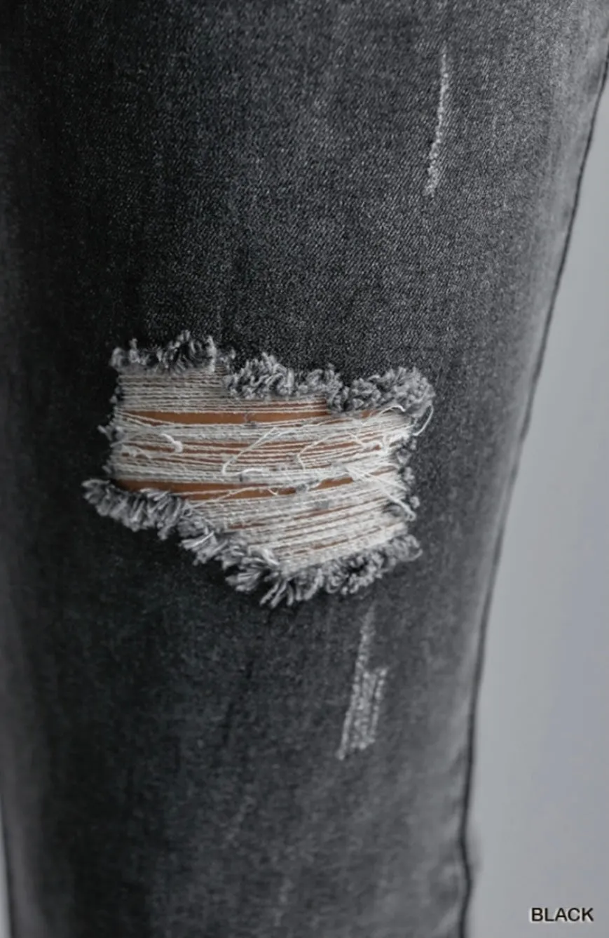Anne Fringe Hem Skinny Jeans