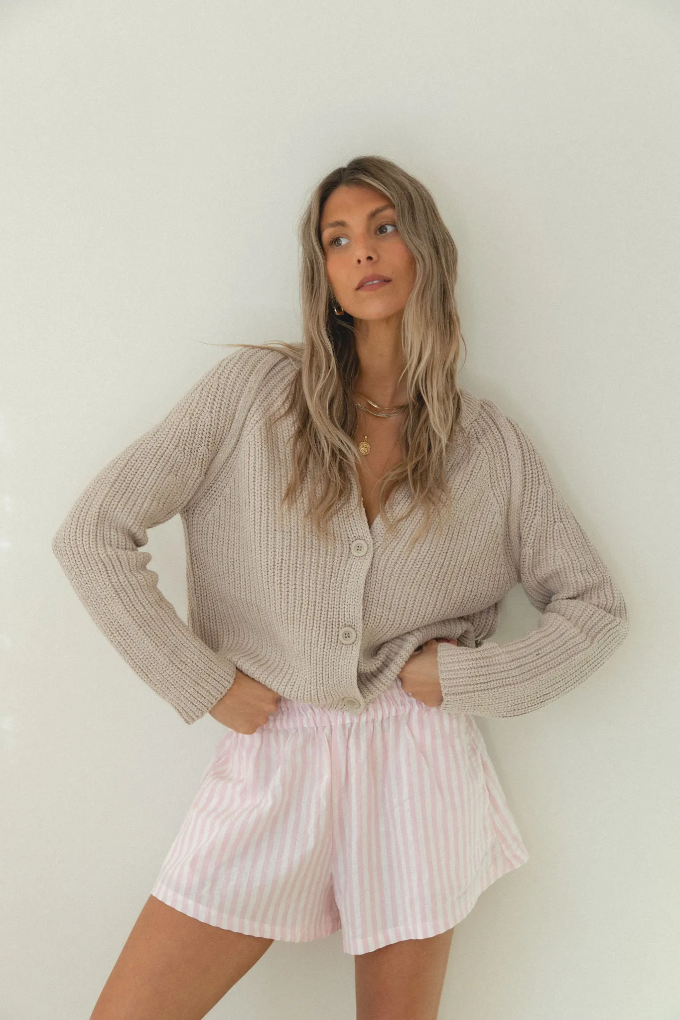 Coastal Chill Knit Button Cardigan