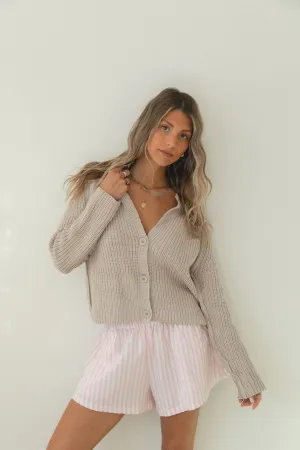 Coastal Chill Knit Button Cardigan