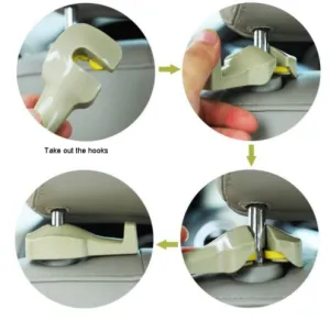 Color: Beige4PC - High quality Multifunction hidden Car Seat Back