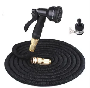 Color: Black, Size: 75f - High Quality Expandable Magic Flexible