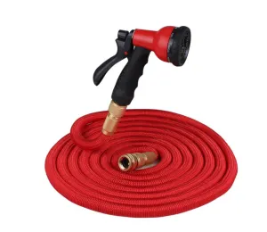 Color: Red, Size: 75FT - High Quality Expandable Magic Flexible