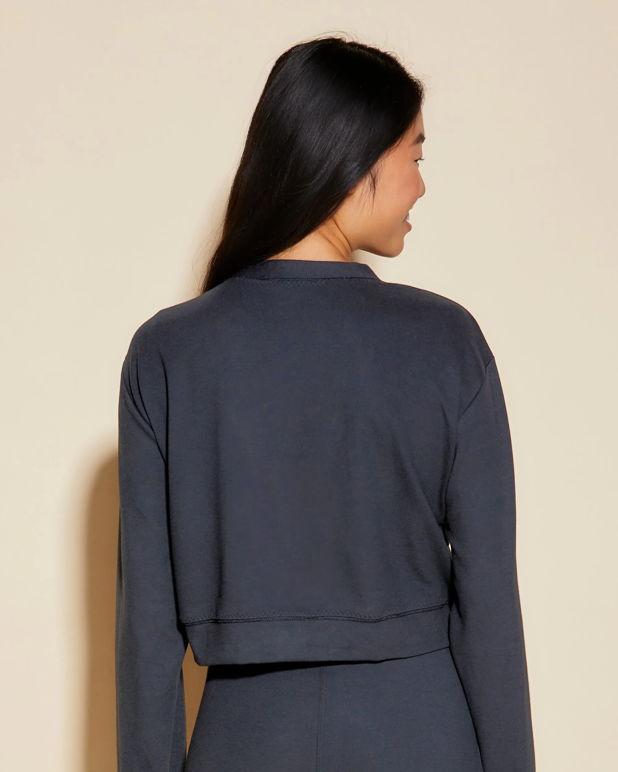 Cropped Boxy Cardigan