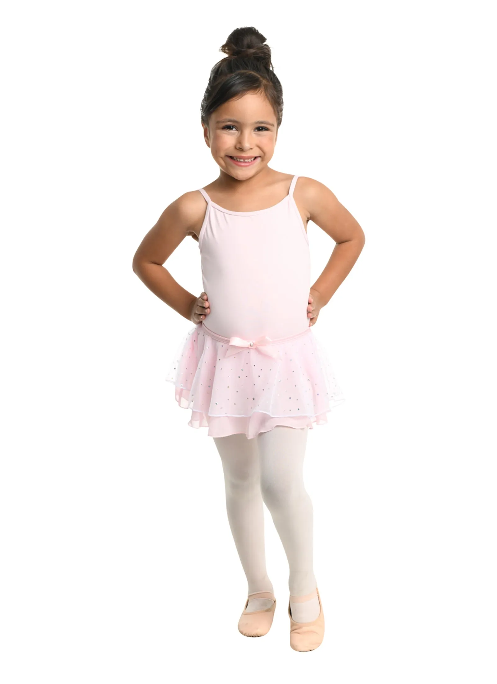 Kids Double Layer Skirt With Hologram Detail