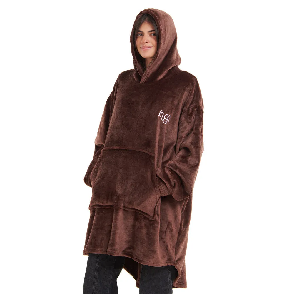 Snuggs Blanket Hoodie Brown