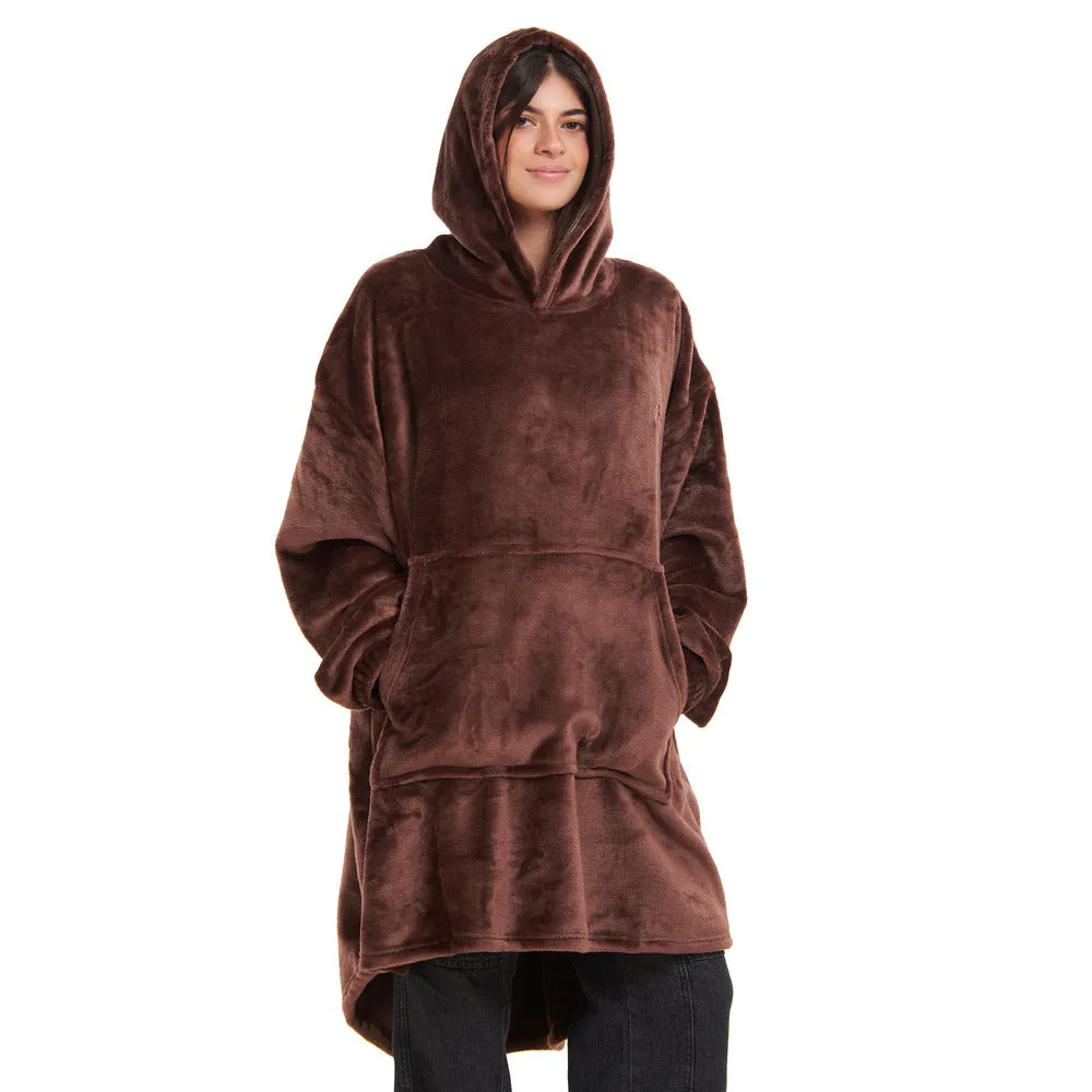Snuggs Blanket Hoodie Brown