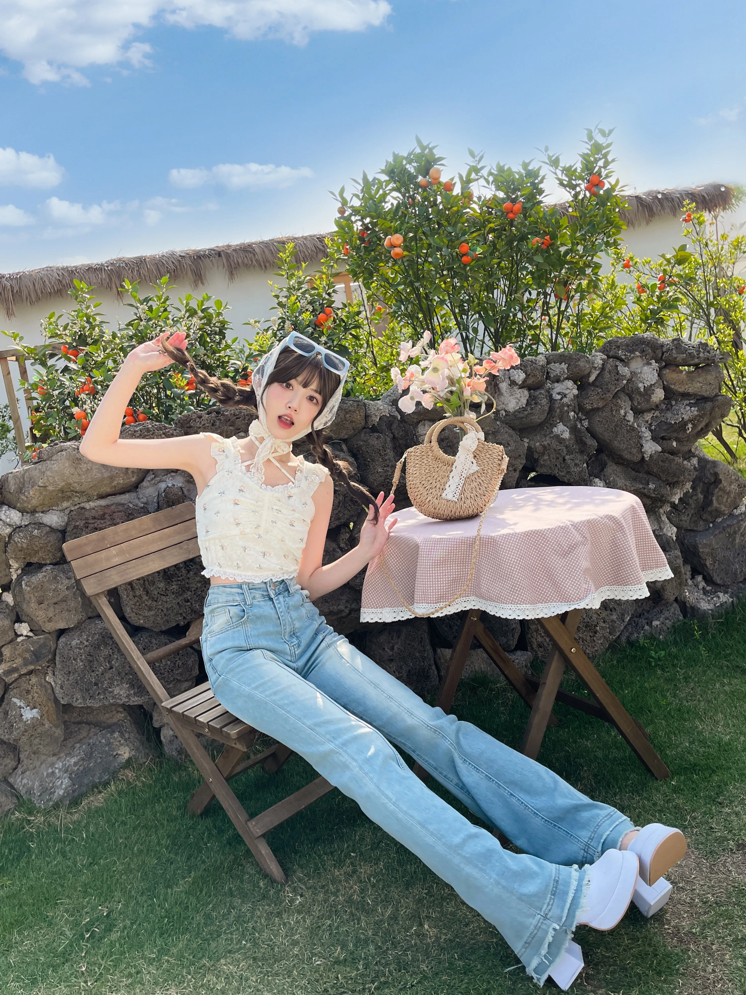 Vintage Voyage High Waist Flare Jeans