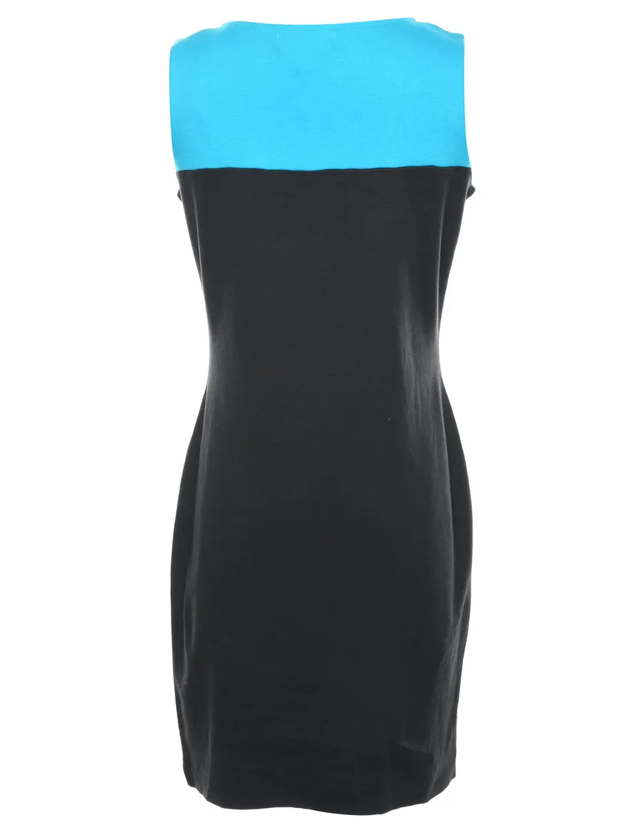 Zip Front Bodycon Dress - S